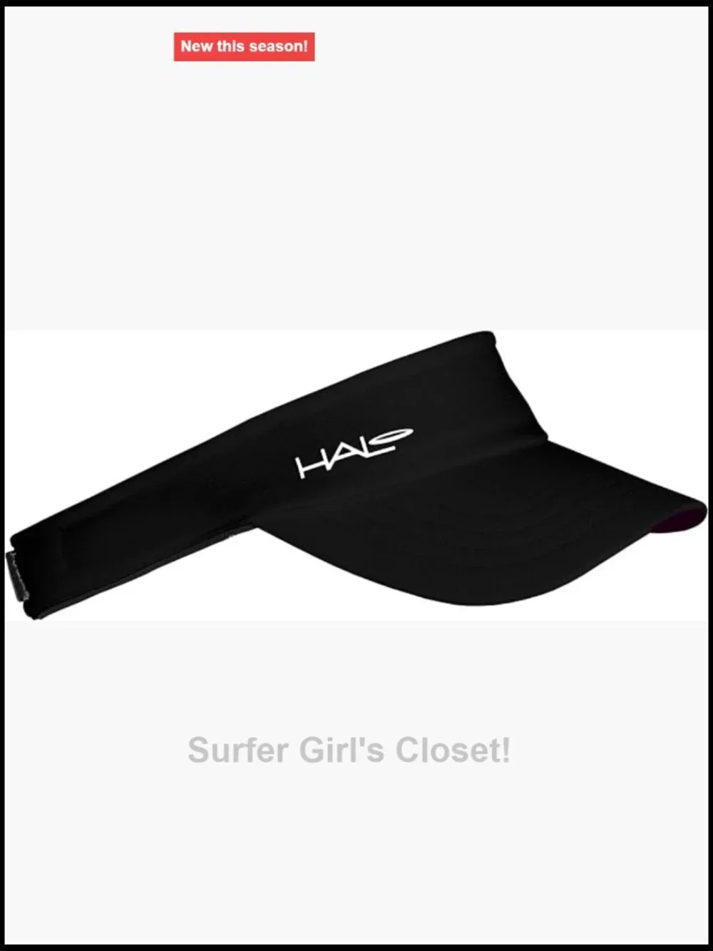 Sport Visor with Sweat Seal Grip Technology, Dryline Fabric